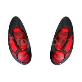 taillights Chrysler PT Cruiser 01-03 black/red