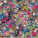 Comic, Sticker-Style, 152 x 100 cm