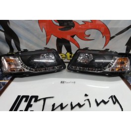 Farois devil eyes Audi A3 8L 96-00 fundo preto C/2 anos garantia (material novo) 