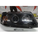Farois angel eyes Audi A3 8L 96-00 fundo preto C/2 anos garantia 