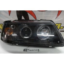 Farois angel eyes Audi A3 8L 96-00 fundo preto C/2 anos garantia 