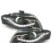 Farois dayline / devil eyes audi a4 B7 04-08 cabrio, limo ou Avant fundo preto c/2 anos de garantia 