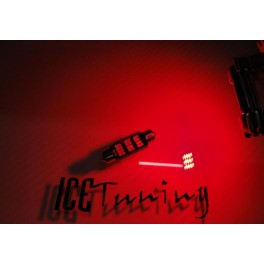 Led Can Bus C5W / SV8,5 (11x39mm) Vermelho 1.92W, 198 LUMENS 12-24V LED SAMSUNG 