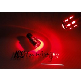 Led BAY15D / 21/5W / 2 Polos Vermelho 6.5W, 510 LUMENS 12V-24V C/1 Ano De Garantia