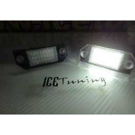 Suporte de lampada de matricula com led branco para Ford C-Max, Focus MK2 03-08 