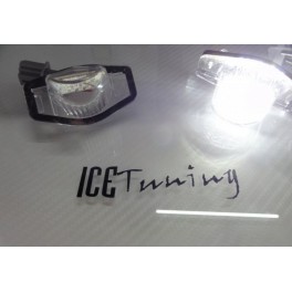 Suporte de lampada de matricula com led branco para Honda Logo, CR-V, FR-V, INSIGHT, JAZZ, ODYSSEY, STREAM
