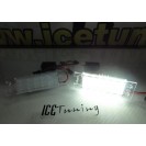 Suporte de lampada de matricula com led branco para Opel Astra H, Astra J 