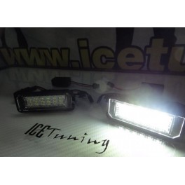 Suporte De Lampada De Matricula Com Led Branco Para Seat Altea / Exeo / Exeo ST, Ibiza 6J, Leon 1P 