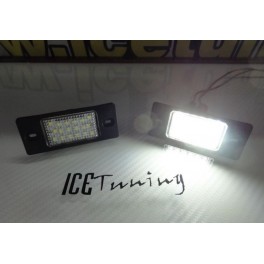 Suporte De Lampada De Matricula Com Led Branco Para Audi TT 8J 2-drs 2007- 