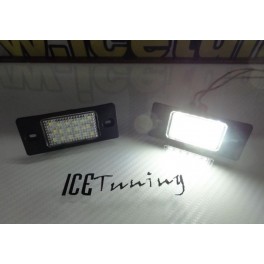 Suporte De Lampada De Matricula Com Led Branco Para VW Bora, Golf V, Passat B5.5, Tiguan, Touareg