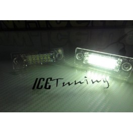 Suporte De Lampada De Matricula Com Led Branco Para VW CADDY, GOLF 5 PLUS, JETTA, PASSAT 3BG, 3C, TOURAN, TRANSPORTER