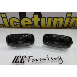 Pisca, farois, farolins laterais led din&acirc;mico fundo preto Audi A3 8P, A4 8E B6, B7, A6 C6