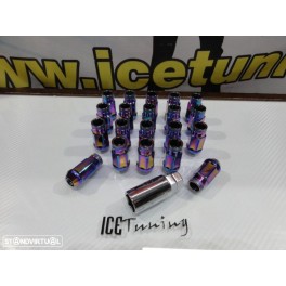 Porcas Lug Nuts para Honda, Mazda, Ford, Toyota, Hyundai, Lexus, Mitsubishi, etc 45mm 12x1.50 NEO Conjunto 20 Unidades