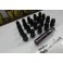 Porcas Lug Nuts para honda,Mazda,etc 32mm 12x1.50 Preto Conjunto 20 Unidades 