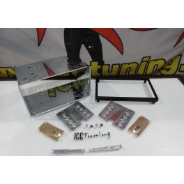 Arma&ccedil;ao / moldura Metalica duplo / 2 din para radio universal com 10.3cm