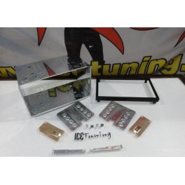 Arma&ccedil;ao / moldura Metalica duplo / 2 din para radio universal com 11.3cm
