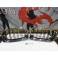 Grelha frontal BMW E90 LCI 08-11 M4 look / dupla lamina  preto brilhante com aro cromado 