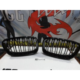 Grelha frontal BMW F20 / F21 11-15 M2 look / dupla lamina em preto piano brilhante