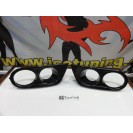 Capa, Mascara, grelha de farol de Nevoeiro BMW E46 / M3 Look em preto mate