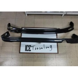 Kit Lip / Spoiler frontal Mugen + Traseiro Honda Civic 96-98 2 Portas Mugen + Type R style ABS(plastico)