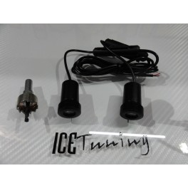 Luz De Cortesia Para Portas Com projector universal em Led com logo Peugeot para portas C/2 anos de garantia
