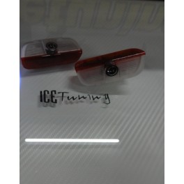 Projector em Led com logo VW para portas com luz em led C/2 anos de garantia