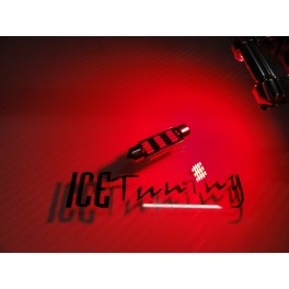 Led Can Bus C5W / SV8,5 (11x36mm) Vermelho 1.92W, 198 LUMENS 12-24V LED SAMSUNG 