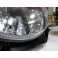 Faróis vw golf 2 / ii fundo cristal c/cruz preta