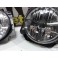 Faróis vw golf 2 / ii fundo cristal c/cruz preta