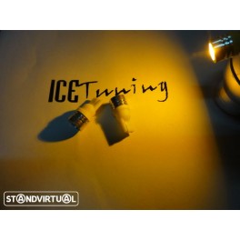 Led T10 / W5w Laranja 1W, 65LUMENS C/1 Ano De Garantia
