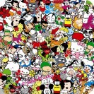 Comic, Sticker-Style, 152 x 100 cm