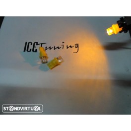 Led T10 / W5w Laranja 0.3W, 12LUMENS C/1 Ano De Garantia