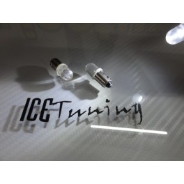 Led BA9S / 4w C/Casquilho Branco 0.3W, 12LUMENS C/1 Ano De Garantia