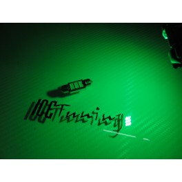 Led Can Bus C5W / SV8,5 (11x36mm) Verde 1.92W, 198 LUMENS 12-24V LED SAMSUNG 