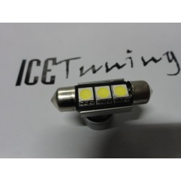 Led Can Bus C5W / SV8,5 (11x36mm) Branco 1.8W, 100LUMENS Sem Polaridade C/1 Ano De Garantia