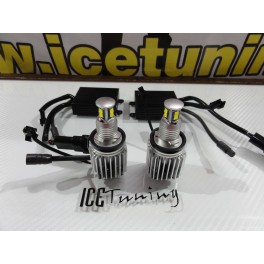 Lampadas H8 Em Leds Para Angel Eyes Bmw E82, E87 LCI, X5, X6, Z4, 80W 4000Lumens