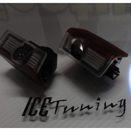 Luz De Cortesia Para Portas Com projector em Led com logo Mercedes para portas Classe A (W176), Classe B (W246)