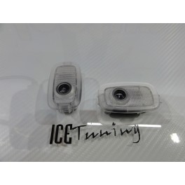 Luz De Cortesia Para Portas Com projector em Led com logo Mercedes para portas Classe E W212, Classe GL X164, Classe GLK X204