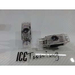 Luz de cortesia para portas com projector em Led com logo Mercedes-Benz Classe C W203, Classe CLK W208, W209, W240