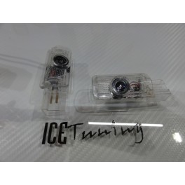 Luz de cortesia para portas com projector em Led com logo AMG Classe R W251, Classe ML W164, Classe GL X164