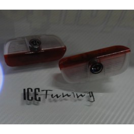 Luz de cortesia para portas com projector em Led com logo VW CC, EOS, GOLF 5, 6, 7, JETTA, PASSAT, PHAETON, MAGOTAN,