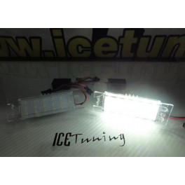 Suporte de lampada de matricula com led branco Opel Zafira B, Meriva A, B, Tigra B, Cascada, Ampera