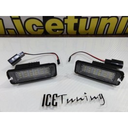 Suporte De Lampada De Matricula Com Led Branco Para VW Phaeton, Passat, Passat 4P R36 08-, Scirocco