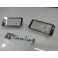 Suporte de lampada de matricula com led branco para bmw e46 coupe + cabrio 04-06