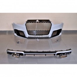 Body Kit Audi A3 8V 13-15 Sportback RS3 Look Para-choques Frontal + traseiro em plastico
