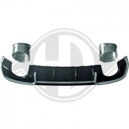Lip / spoiler / difusor traseiro Audi A3 8V sportback 2013-2015 Look RS3 ABS em plastico