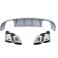 Lip / spoiler / difusor traseiro + ponteiras Audi A3 8V +2016 CABRIO, SEDAN Look RS3 em plastico