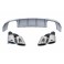 Lip / spoiler / difusor traseiro Audi A3 8V +2016 CABRIO, SEDAN Look RS3 em plastico