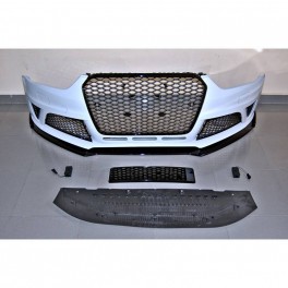 Kit para-choques frontal + lip frontal Audi A4 B8, de 2013-2015 RS4 Look em plastico ABS