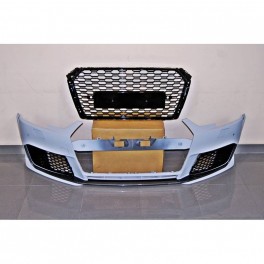 Para-choques frontal com friso em carbono RS4 look para Audi A4 B9 / 8W, + 2016 em plastico ABS